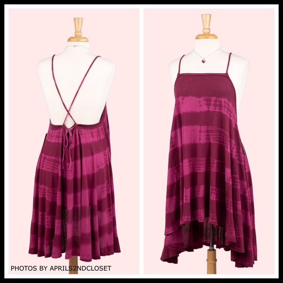 FREE PEOPLE BOHO FLOWY TUNIC MINI TANK DRESS A3C - Picture 3 of 16